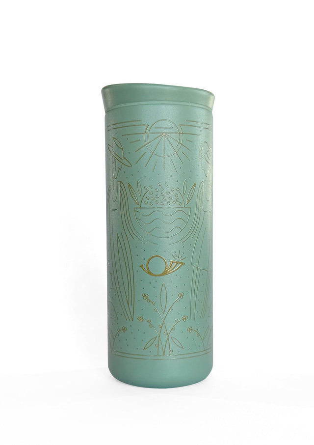 Flip Traveler Thermos Sage - Messenger Coffee