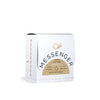 White packaging of Messenger coffee featuring Rondigo Sanchez Pink Bourbon Cold Ferment with gold accents on a white background