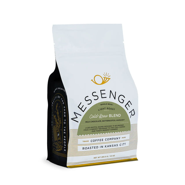 Messenger Coffee Cold Brew Blend Bag on a white background