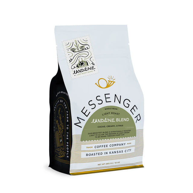 Messenger Coffee Landline Blend Bag on a white background