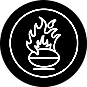 about roasting black icon graphic.
