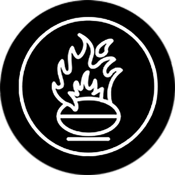 about roasting black icon graphic.